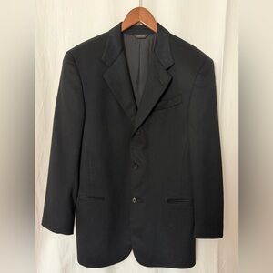 Donna Karen - Men’s 100% Cashmere Blazer Jacket- Black - Sz 40R* Shirt Sleeves